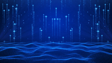 年会晚会颁奖光线蓝色背景