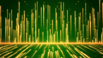 金绿色光线颁奖晚会年会舞台背景