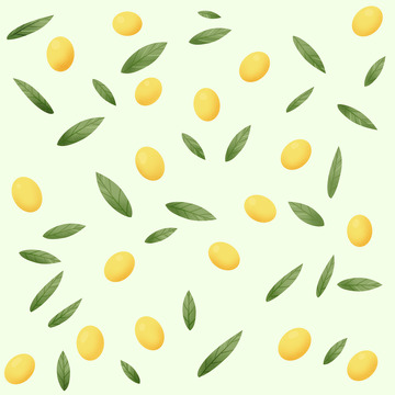 油橄榄底纹纹理插画简约小清新手绘