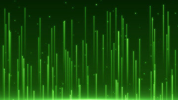 光线粒子线条绿色背景