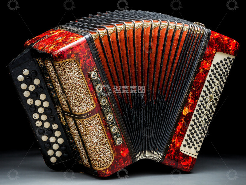 高清大图下载【趣麦麦图】乐器手风琴摄影图