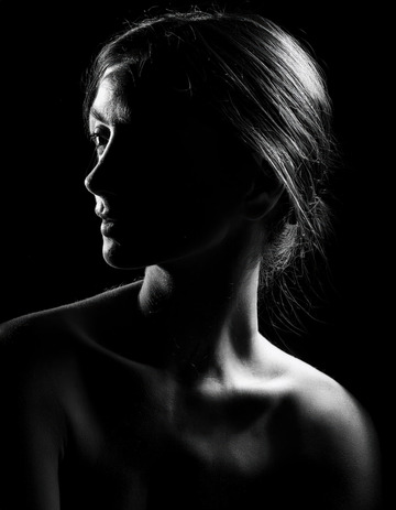 女性模特轮廓之韵