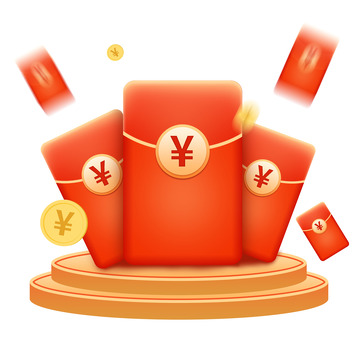 红包金币素材01