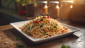 香炒米粉的中式家常便餐