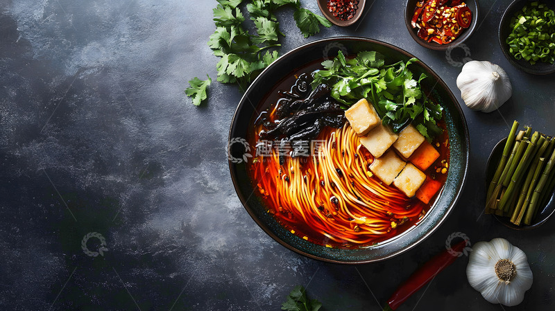 麻辣螺蛳粉浓郁汤底地道中式美食