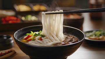 桂林米粉滑嫩细腻的地方特色美食