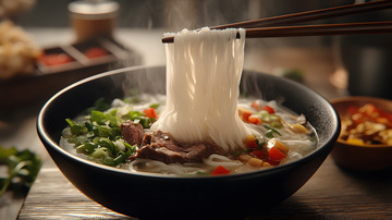 桂林米粉滑爽鲜香的地方风味美食