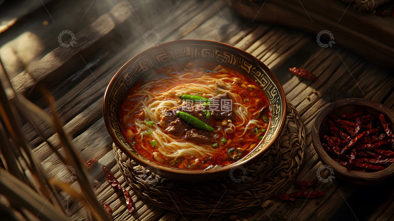 高清大图下载【趣麦麦图】地方经典常德米粉浓郁的中式小吃