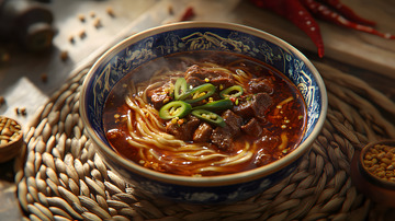 常德米粉香浓汤底的地方特色美食