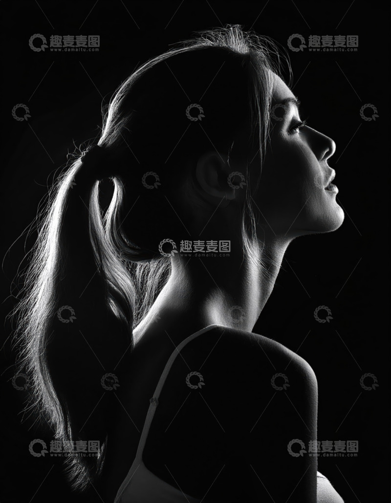 高清大图下载【趣麦麦图】女性模特轮廓2