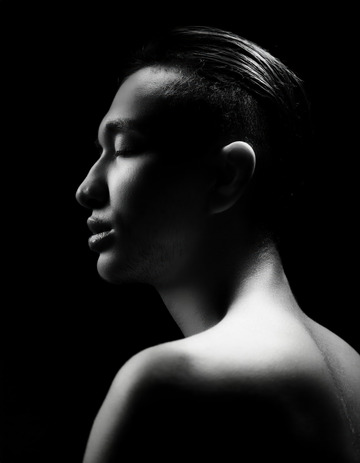 男性精致细节轮廓