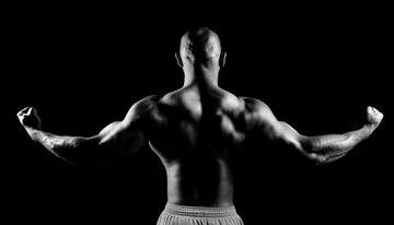 男性肌肉力量轮廓展示