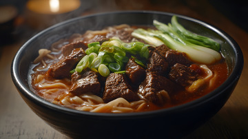 鲜香牛肉米粉手工制作健康美食图