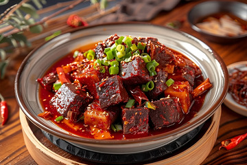 麻辣牛肉粒美食摄影