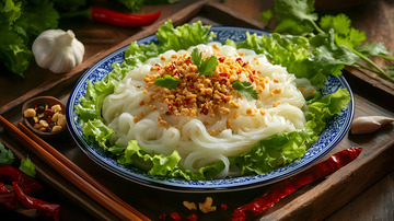 简约清新素米粉健康与美味兼具