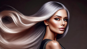 美发模特的优雅姿态1