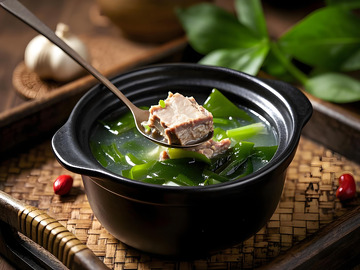 海带排骨汤美食摄影1