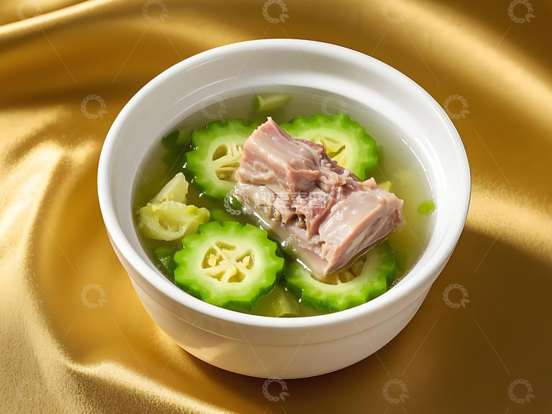 高清大图下载【趣麦麦图】苦瓜排骨汤美食摄影
