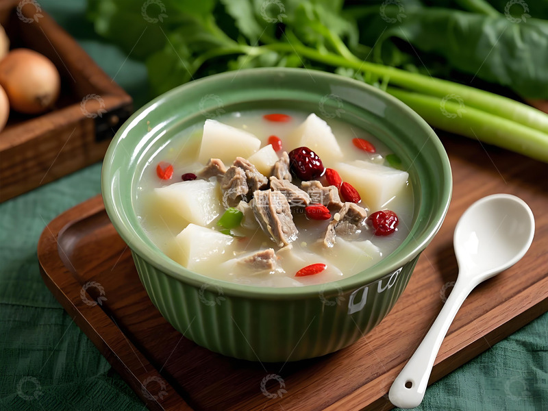 萝卜羊肉汤美食摄影