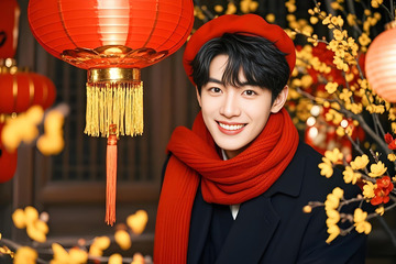 春节人物摄影图