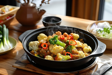 美味的砂锅菜花