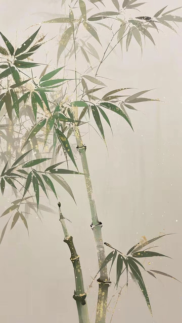 中国风文化禅意竹子背景
