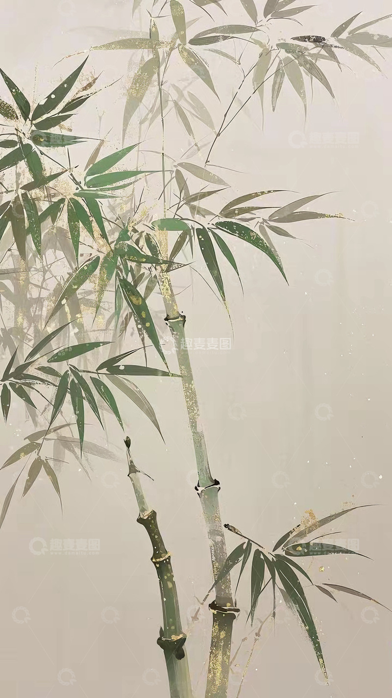 高清大图下载【趣麦麦图】中国风文化禅意竹子背景