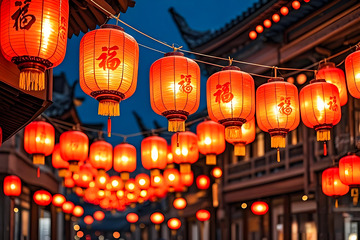 春节灯笼场景摄影图3