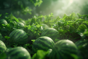 西瓜地瓜果摄影