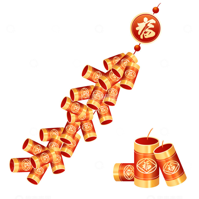 新年春节鞭炮素材