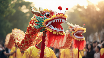 威武舞龙贺岁喜庆洋洋