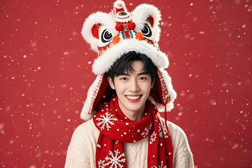 春节人物场景摄影图