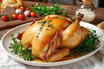 一盘美味的烤鸡1