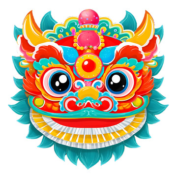 精美舞狮头部迎福展风采