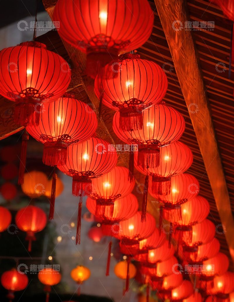 璀璨灯笼映照幸福时光