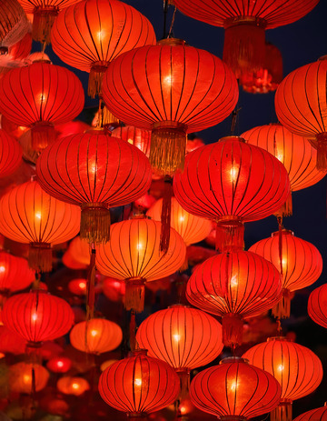 精美灯笼缀满传统佳节1