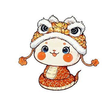 蛇年卡通免抠素材
