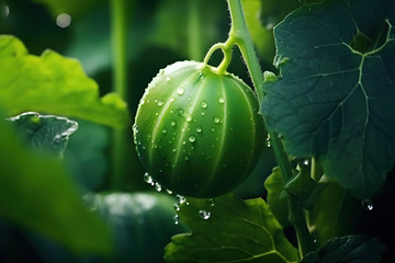 一只吊瓜特写摄影