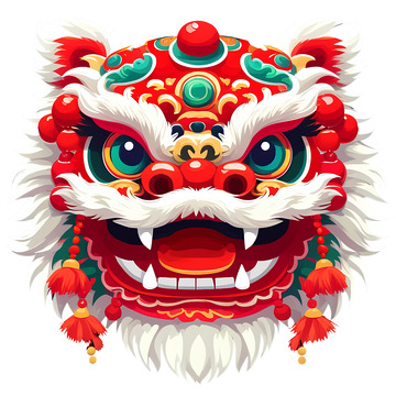 灵动舞狮头部霸气十足迎佳节