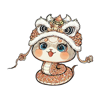 蛇年卡通免抠素材1