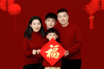 一家人四口之家