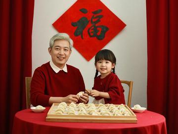 新年春节包饺子饺子图片1
