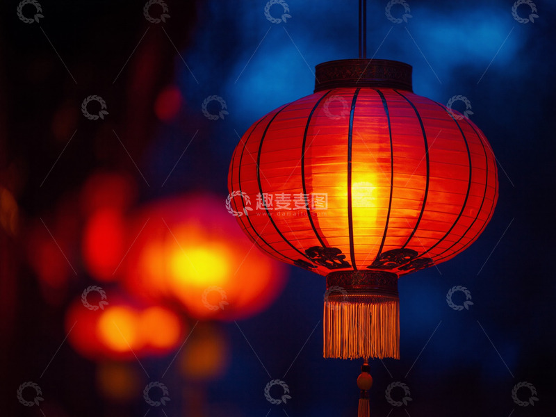 高清大图下载【趣麦麦图】春节传统花灯夜晚美丽的花灯摄影图3