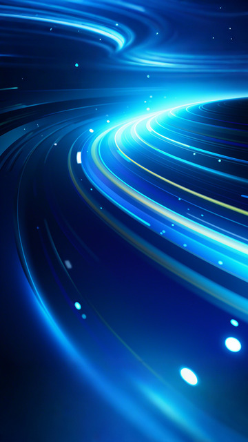 蓝色科技粒子线条光感未来科技背景