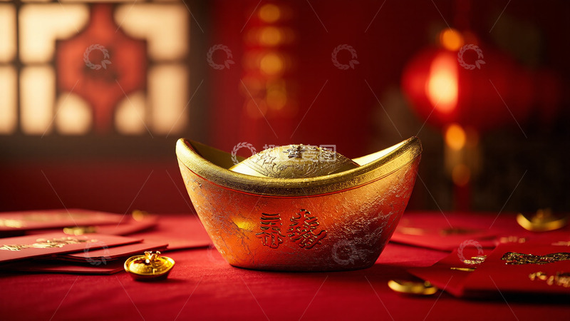 新年春节元宝红包摄影1