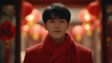 春节人物男拜年摄影图3