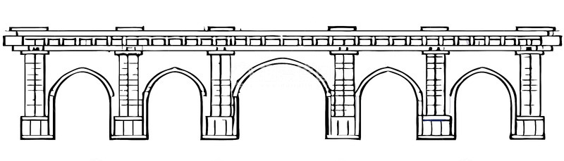 源文件下载【趣麦麦图】中国城市地标建筑浙江大学正门线稿图