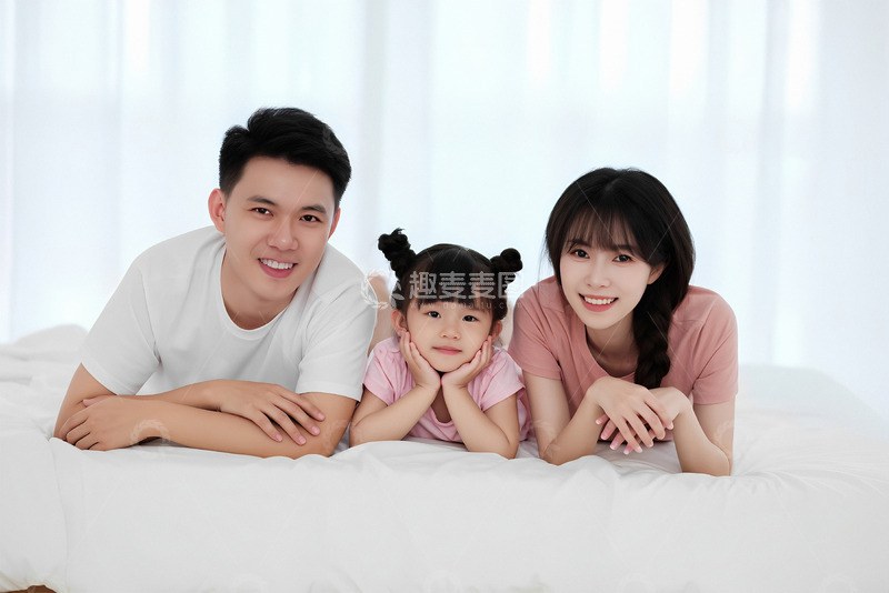 一家三口甜蜜趴趴趣