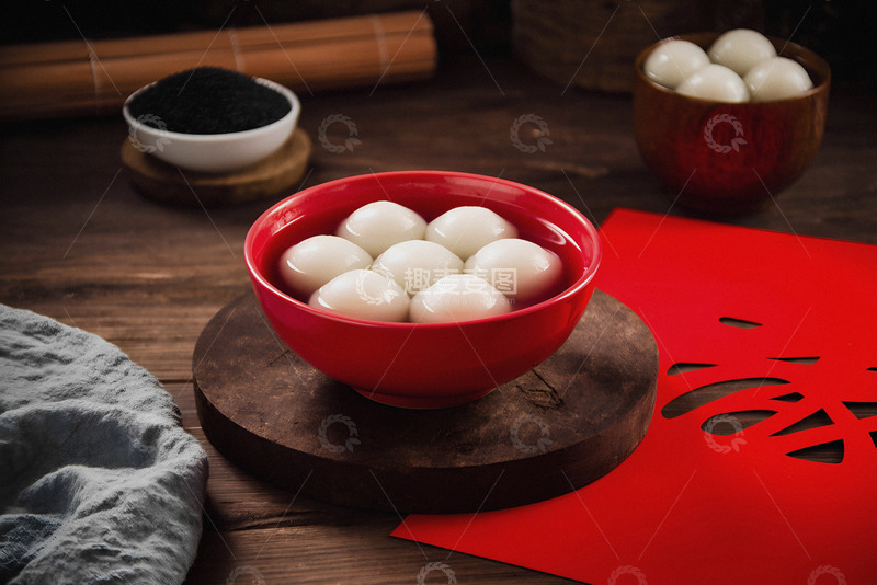 高清大图下载【趣麦麦图】-年味十足汤圆香