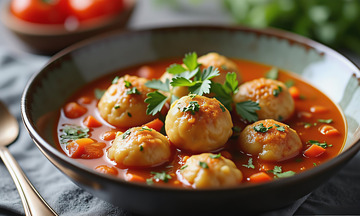 美食丸子汤肉丸子摄影图